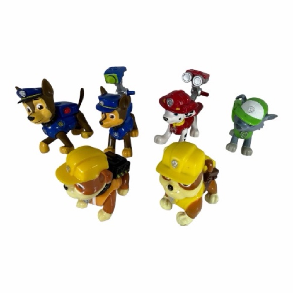 Paw Patrol Chase Rubble Rocky figures Cake toppers